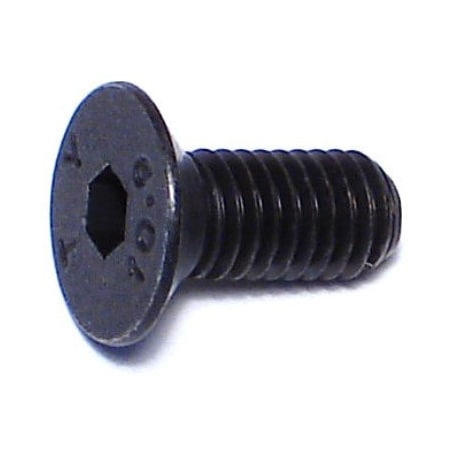 Midwest Fastener M5-0.80 Socket Head Cap Screw, Flat, Black Oxide Steel, 12 mm Length, 15 PK 76022